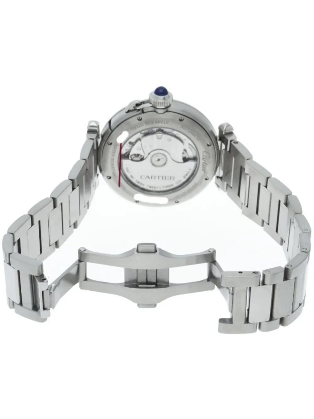 Cartier Pasha de Cartier Watch 41 Band SS Silver Polished